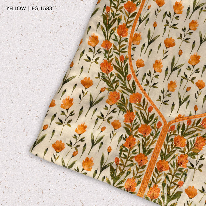 Mukhawar Khuta Al Amber 100% Premium Cotton fabric.  - FG 1583