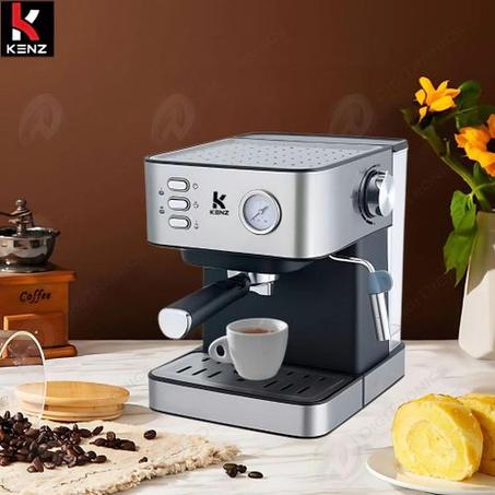 Kenz Machine à café & Espresso 20 BAR, 3 filtres pratiques 1.6 L