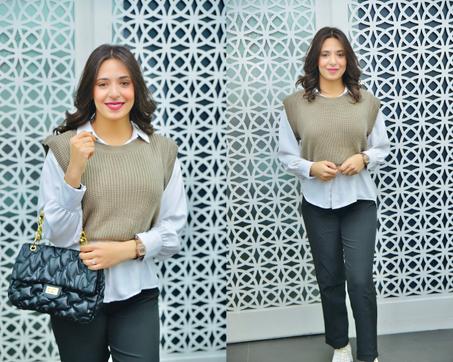 Ensemble 3 pièces : Chemise + Gilet + pantalon (ID7)