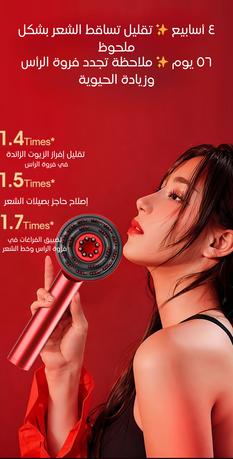جهاز تحفيز نمو الشعر بالأشعة الحمراء - TrichoRed™