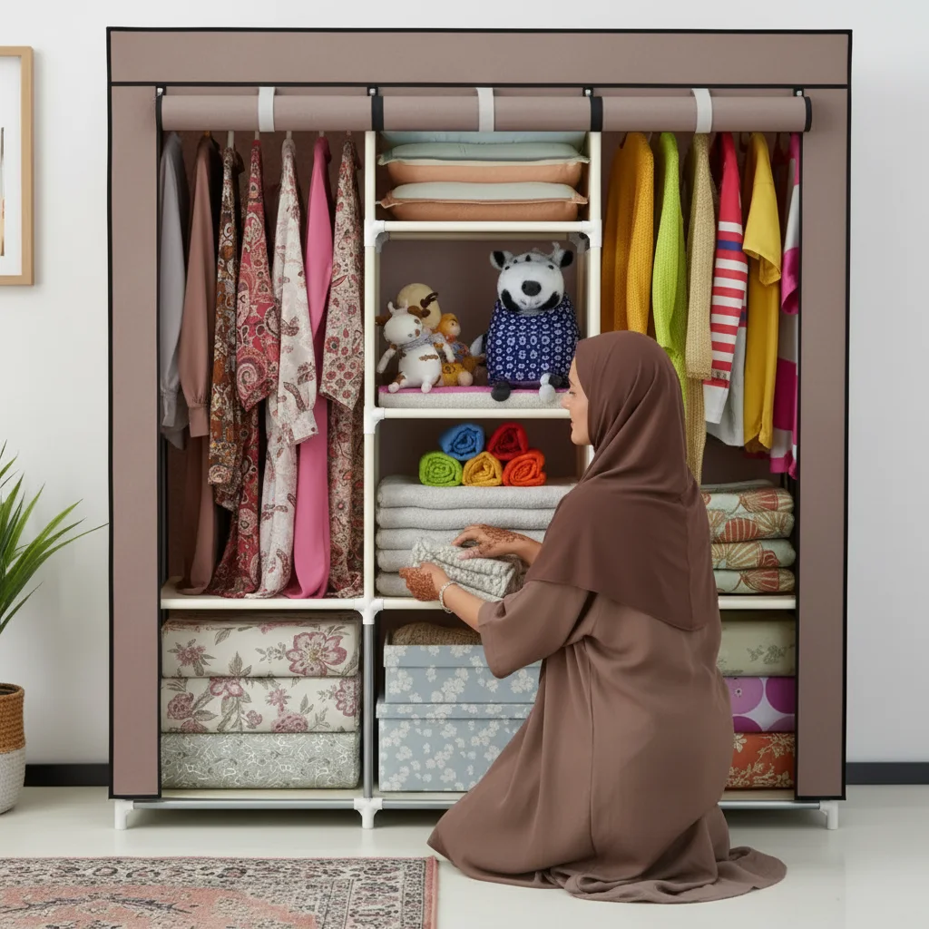 خزانة ملابس قابلة للطي