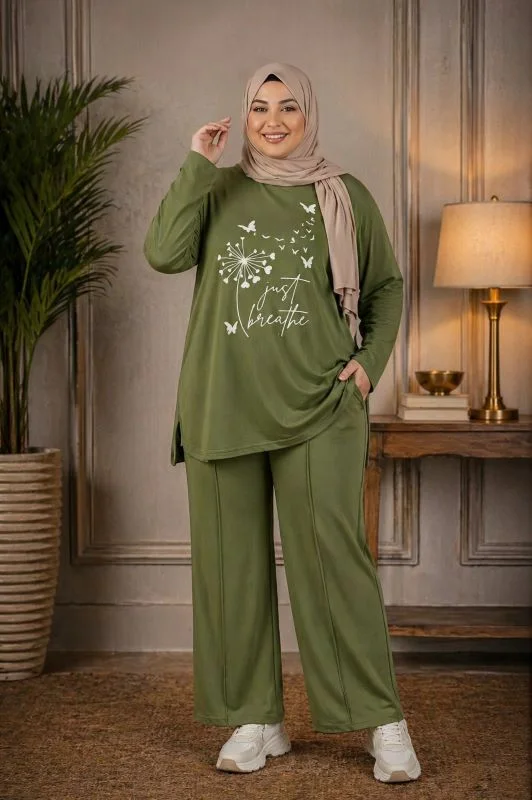 Modèle Jogging " just breathe "