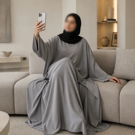 عباية فراشة  | (قماش zoom )
