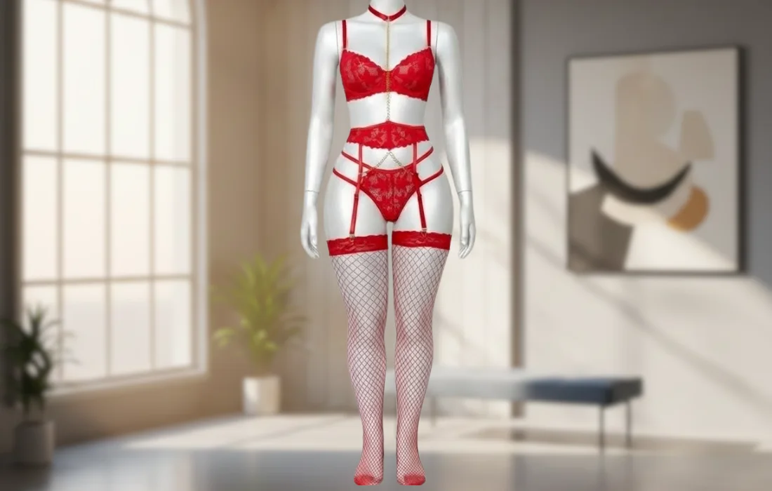 LINGERIE ROUGE 4 PIECES