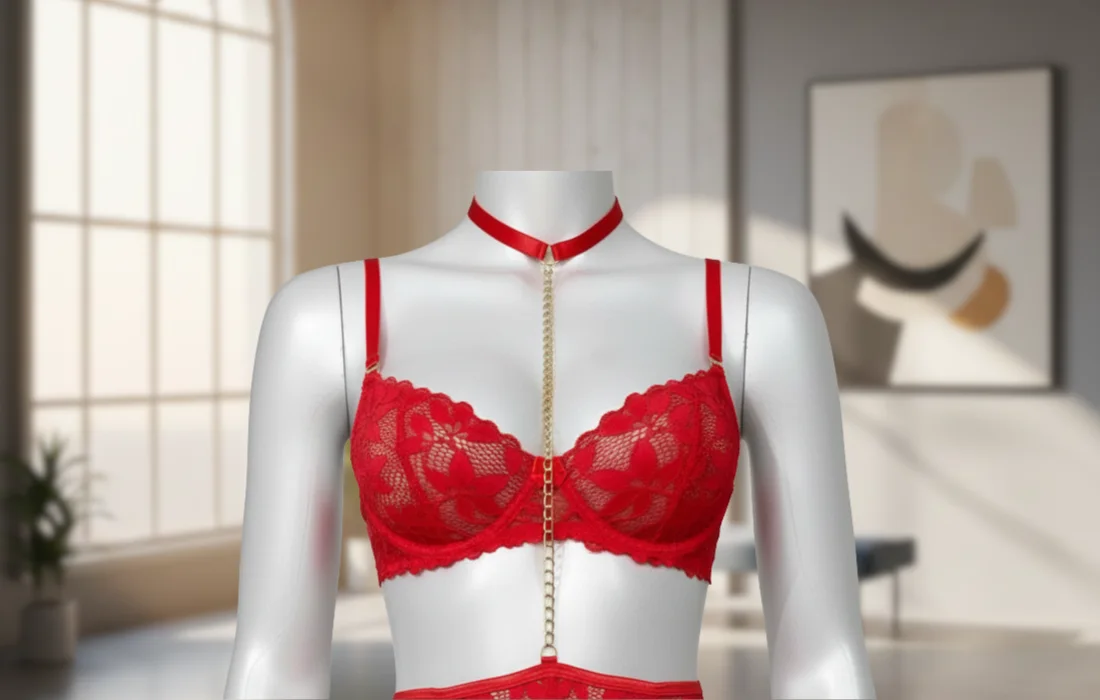 LINGERIE ROUGE 4 PIECES