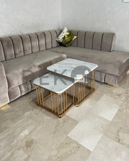 Gigognes carrées ( Métal & Marbre )