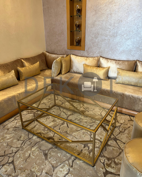 Table basse style puzzle