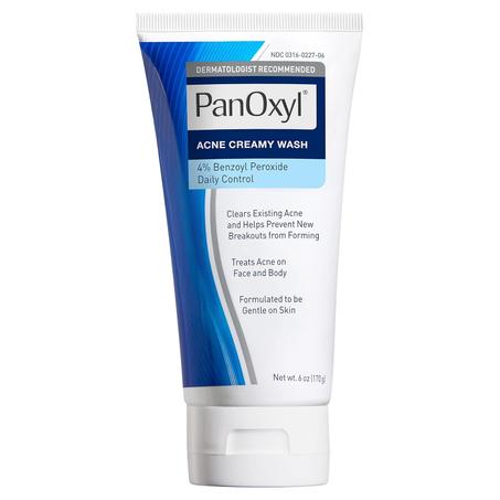 PanOxyl  Antimicrobial Hydrating Acne Creamy Wash, 4% Benzoyl Peroxide