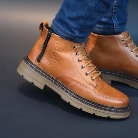 Boots Rock DUS - Importation en cuir véritable Durable