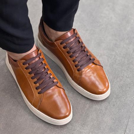 Aid ElAdha Déstockage - FS1 Baskete Volcano en Cuir véritable FMKASHOES