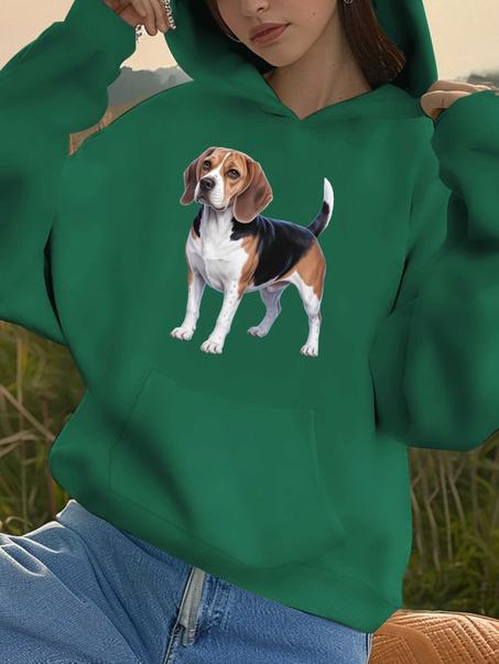 Damen Hoodie Beagle Motiv
