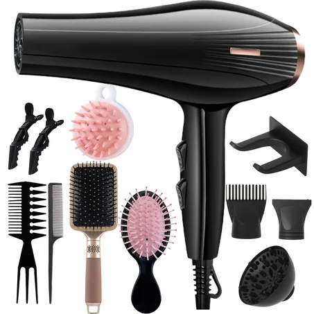 Morfone Komplett-Haarstyling-Set – Haartrockner mit 12 Aufsätzen für den Heimgebrauch