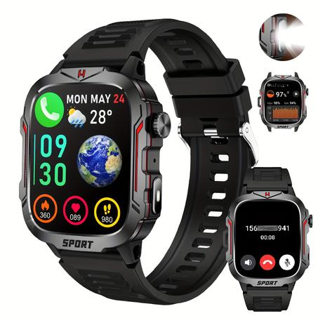 Smartwatch mit Anrufen & Fitness-Tracking, kompatibel mit Android & iOS