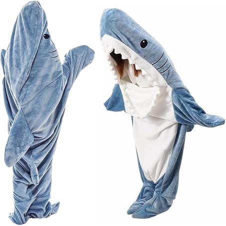 Shark Blanket Hai Decke Flanell
