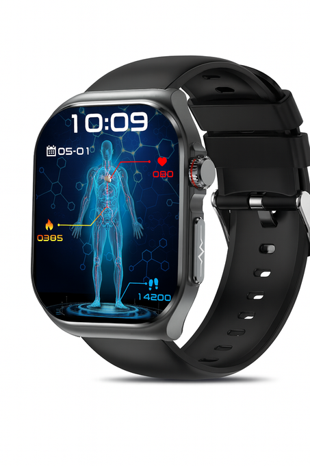 Neue Smartwatch 2025 – 5,18 cm AMOLED Display, 530 mAh Langzeit-Akku, Bluetooth 5.3, Mehrere Sportmodi, Sprachassistent, Zyklustracking & Wettervorhersage – Fitness-Tracker für Android & iOS,