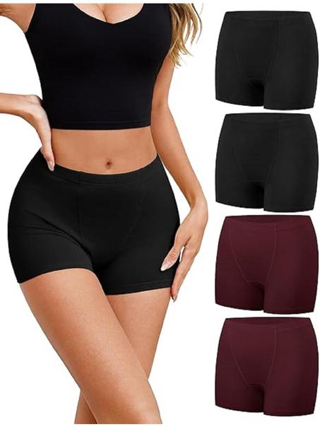 Damen Boxershorts Baumwolle 4er-Pack