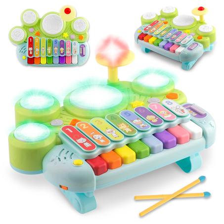 Ricokids Musikspielzeug – Xylophon & Schlagzeug-Set RK-751 für Kinder