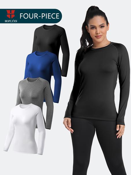 Damen Kompressionsshirts 4er Pack