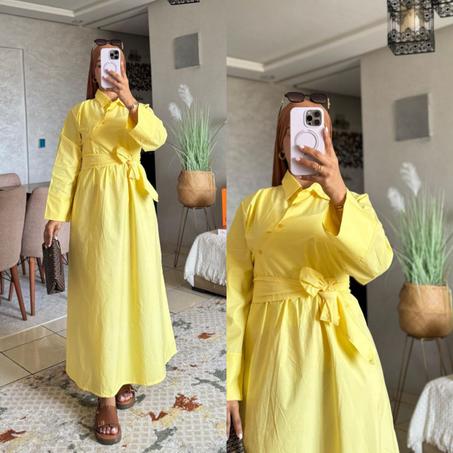 🍂 Robe Sandrela Élégante En Popeline✨