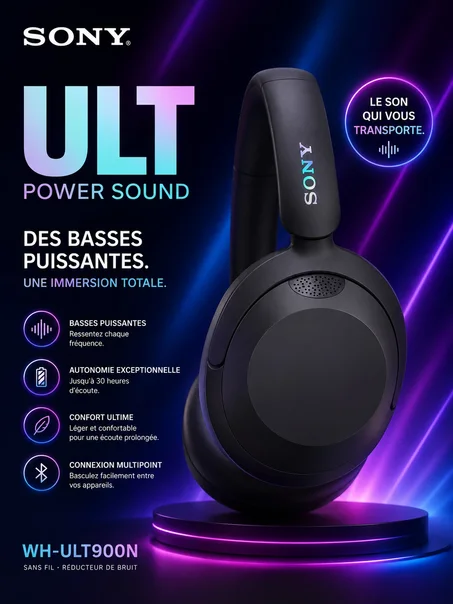 Casque Sony سماعات سوني اللاسلكية بتقنية بلوتوث