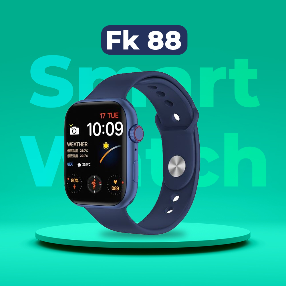 SMART WATCH fk88 اللون كحلى