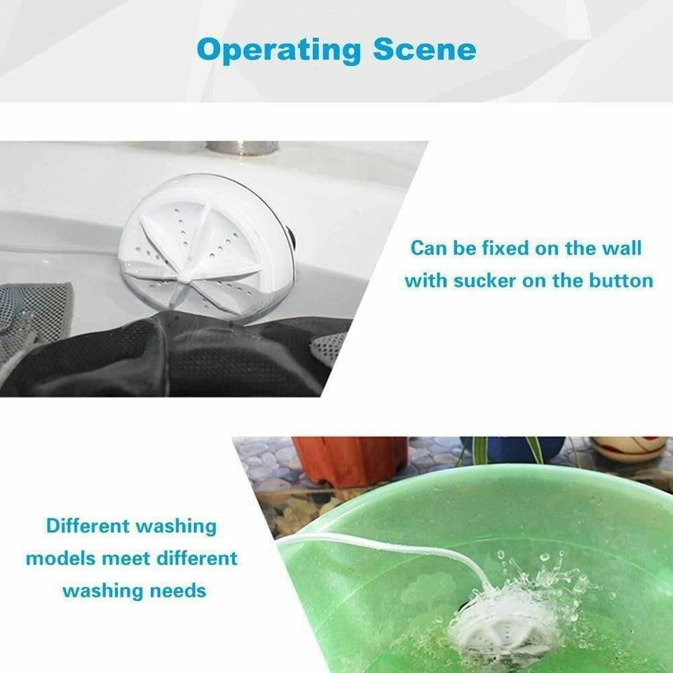 غسالة صغيرة متنقلة Turbine Wash