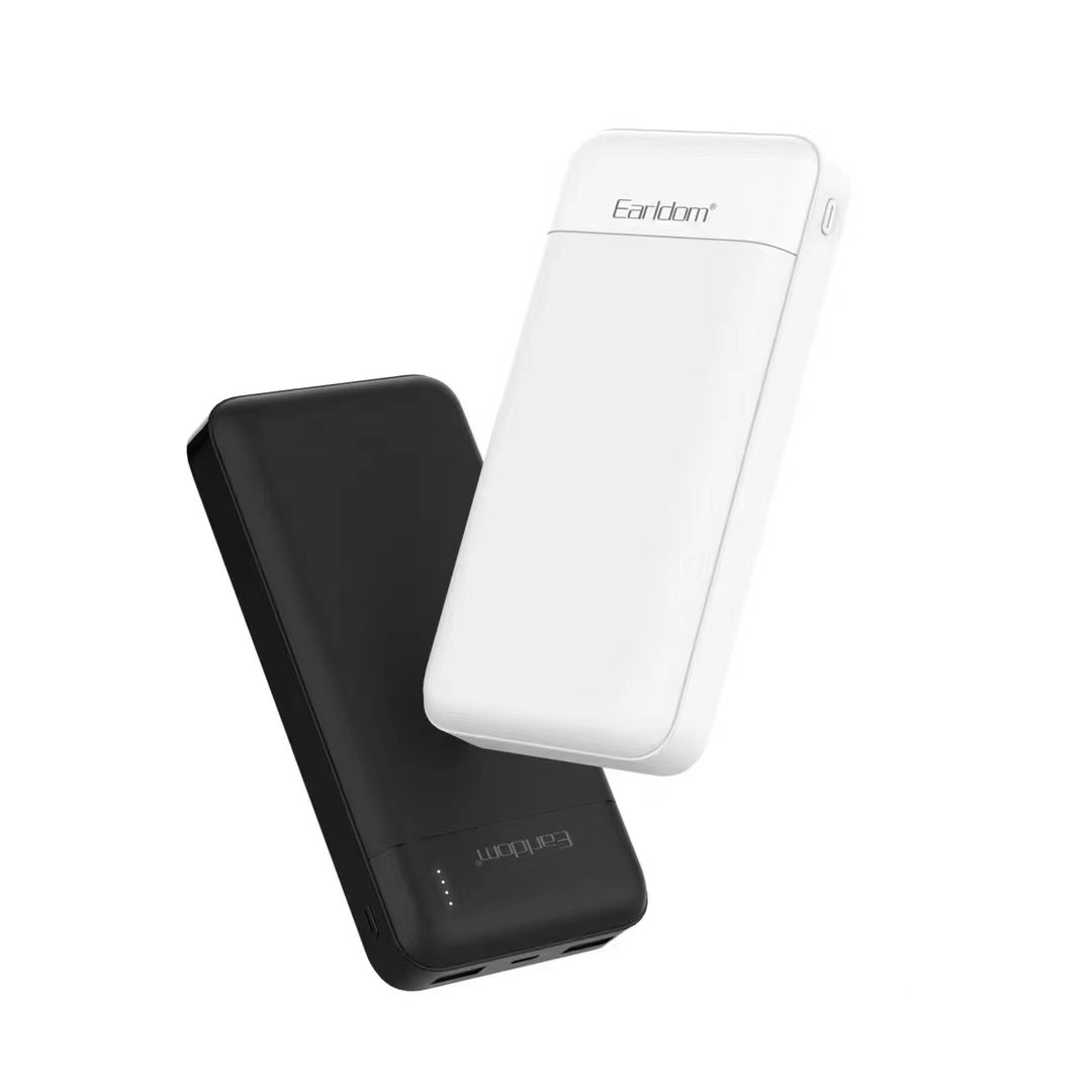 Power Bank Earldome 10000mAh + حامل موبايل للسيارة سي 41 من اكس او- اسود + كيبل USB متعدد 4 في 1 شاحن سريع نايلون مع نوع A/USB C الى 65 واط