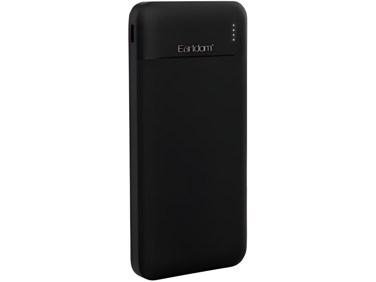 Power Bank Earldome 10000mAh + حامل موبايل للسيارة سي 41 من اكس او- اسود + كيبل USB متعدد 4 في 1 شاحن سريع نايلون مع نوع A/USB C الى 65 واط