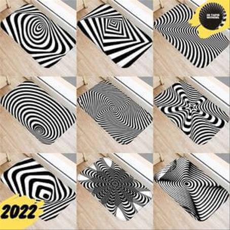 Paillasson en vortex illusion 3D