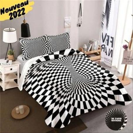 Housses de couettes en vortex illusion 3D