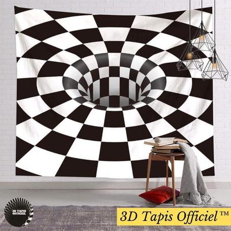 1 acheté+1 offert Tapisserie murale suspendue en vortex illusion 3D Style VIII