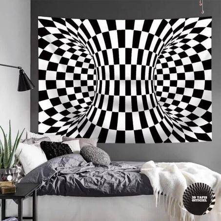 1 acheté+1 offert Tapisserie murale suspendue en vortex illusion 3d Style VI