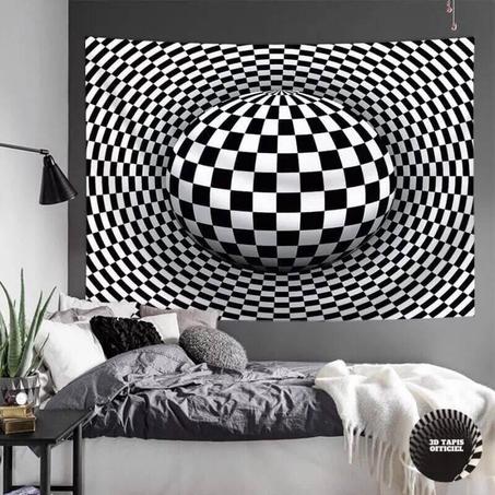 1 acheté+1 offert Tapisserie murale suspendue en vortex illusion 3d Style II
