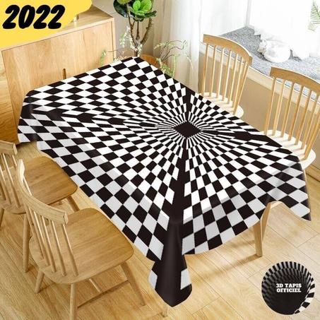 3D Tapis Officiel™-Nappe de Table en Vortex illusion 3D-Style IV