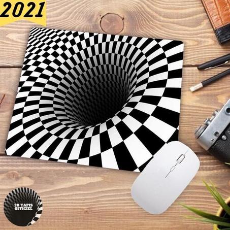 3D Tapis Officiel-Tapis de souris en vortex illusion 3D SI-220x180x2mm