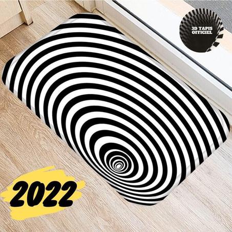 3D Tapis Officiel™-Paillasson vortex illusion 3D personnalisable pour intérieur et extérieur-SII