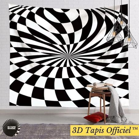 1 acheté+1 offert Tapisserie murale suspendue en vortex illusion 3D Style X