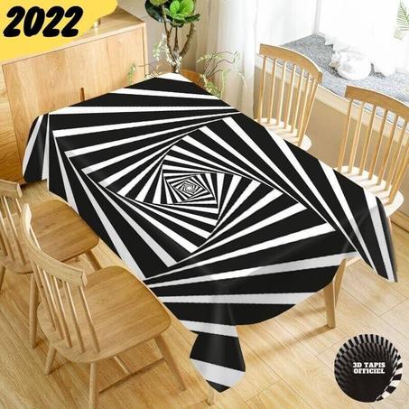 3D Tapis Officiel™-Nappe de Table en Vortex illusion 3D-Style V
