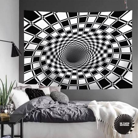 1 acheté+1 offert Tapisserie murale suspendue en vortex illusion 3d Style V