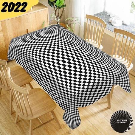 3D Tapis Officiel™-Nappe de Table en Vortex illusion 3D-Style VI
