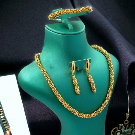 PARURE PALMIER 3 PIECES EN ACIER INOXYDABLE