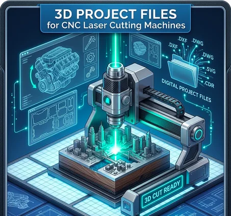 3D Project Files for CNC Laser Cutting Machines