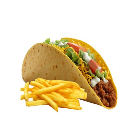 Mexicain tacos + frites /   تاكو مكسيكي + بطاطس مقلسة