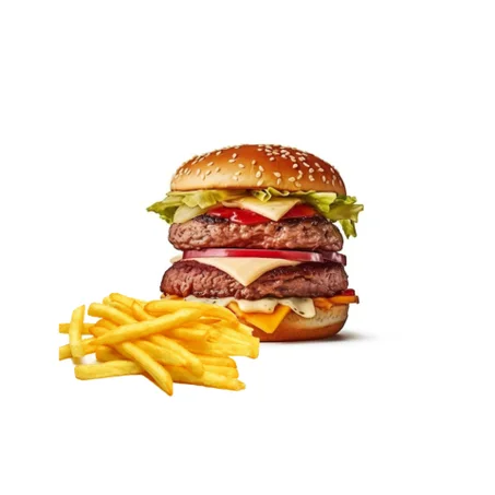 Big burger + frites / دوبل برغر