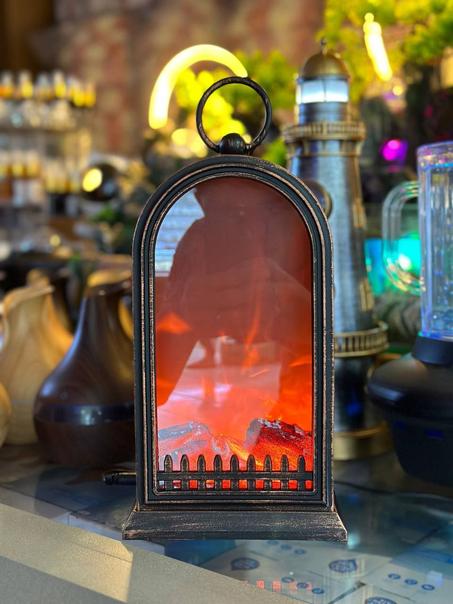 مدفأة ديكور بتأثير اللهب