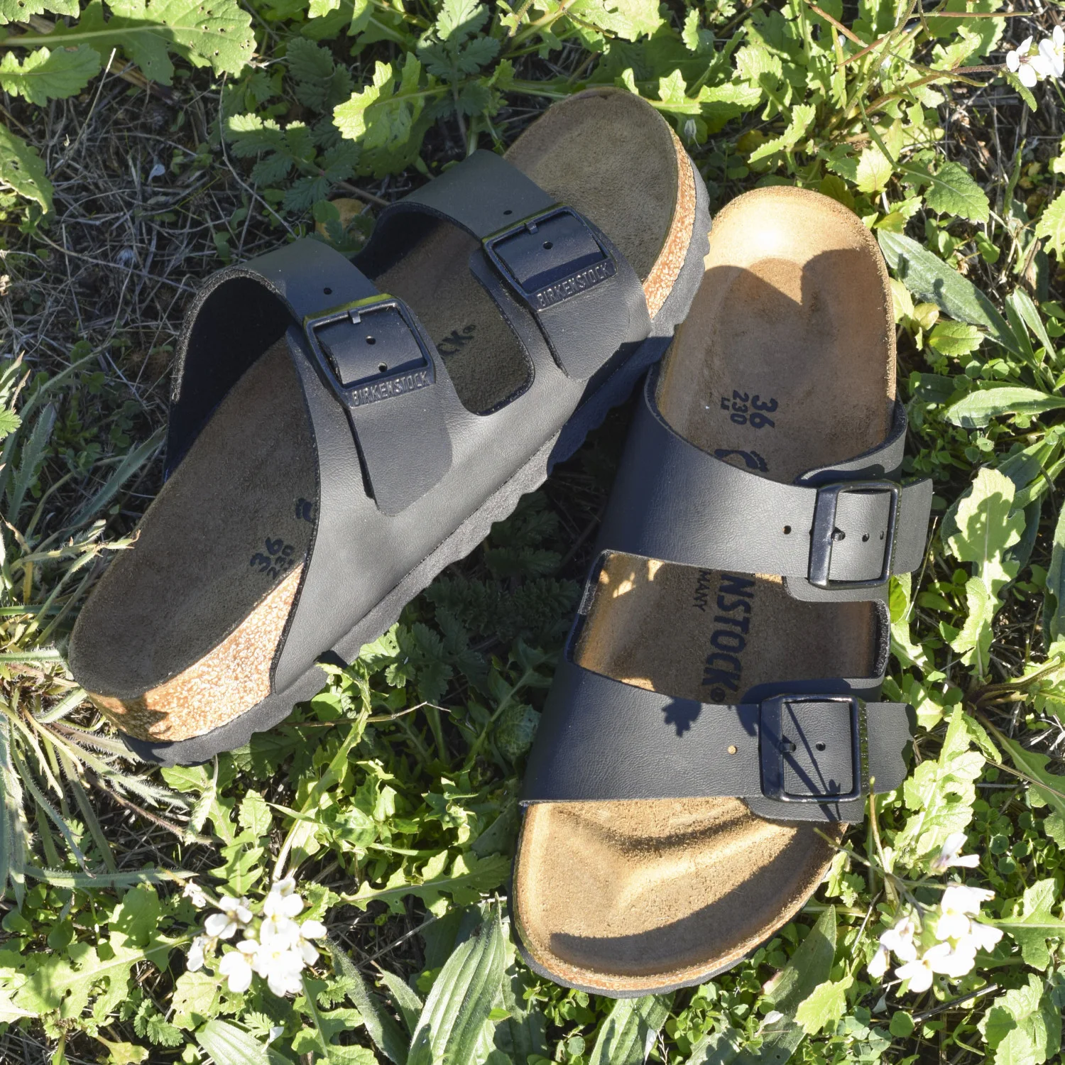 Sandale Style Birkenstock en Cuir