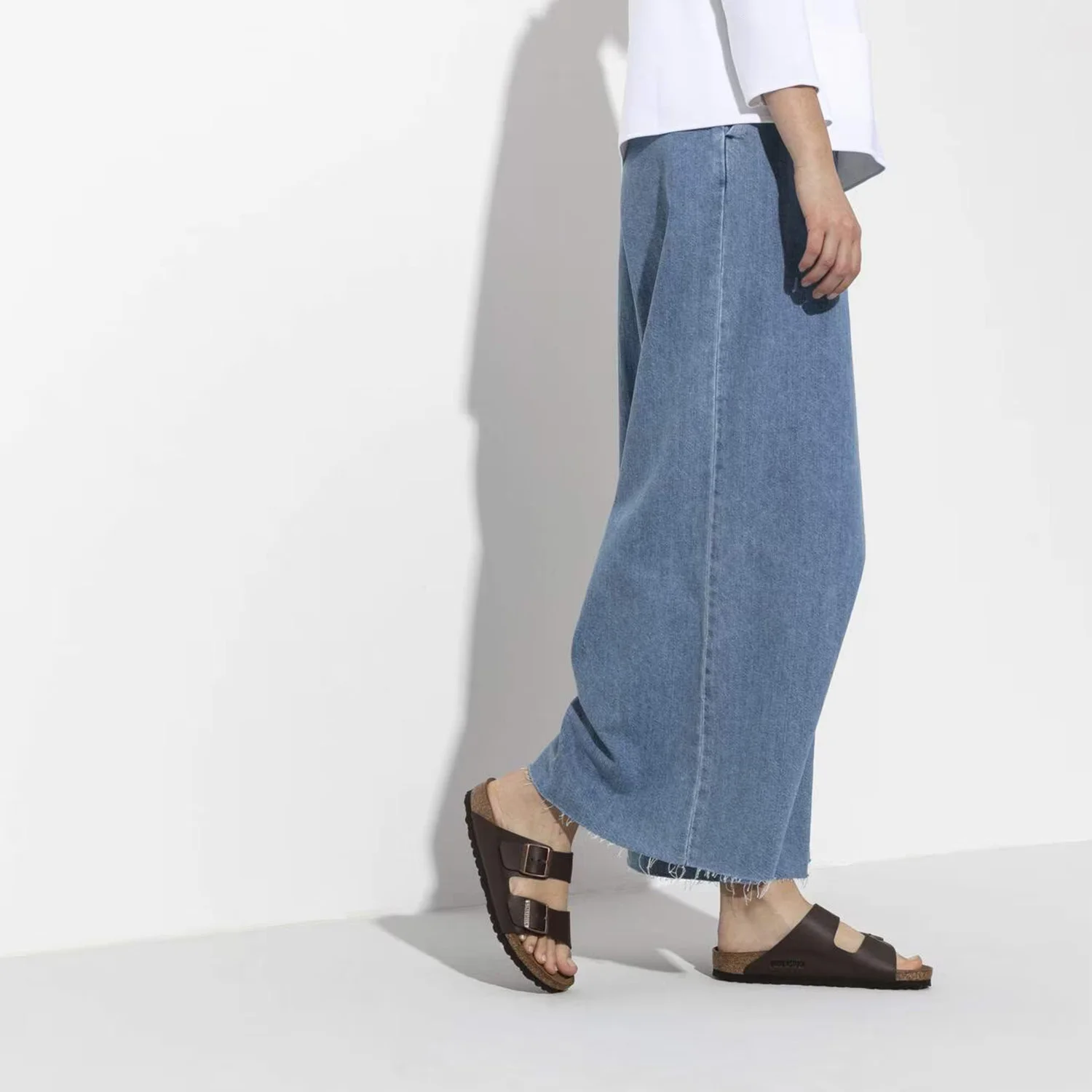 Sandale Style Birkenstock en Cuir