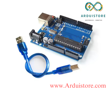 Carte de développement officielle Arduino UNO R3, avec câble USB pour Arduino