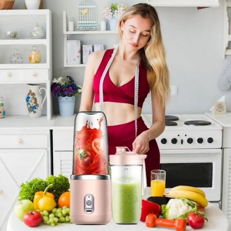 خلاط كهربائي محمول  Juice Extractor (Pink)