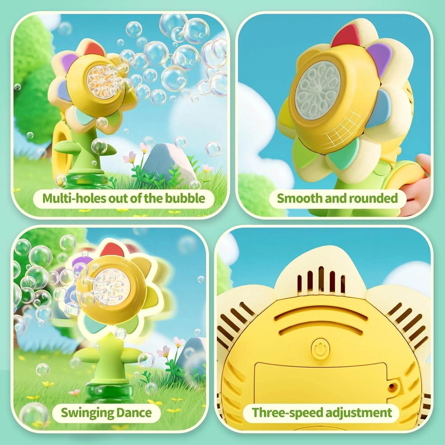 لعبة  صنع فقاعات شكل ورده